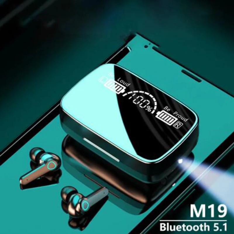 1200mah M19 bt5.1 Wireless Headset power bank sport tws earphone headphone earbuds stereo earphones with mic
1200mah M19 bt5.1 Wireless Headset power bank sport tws earphone headphone earbuds stereo earphones with mic