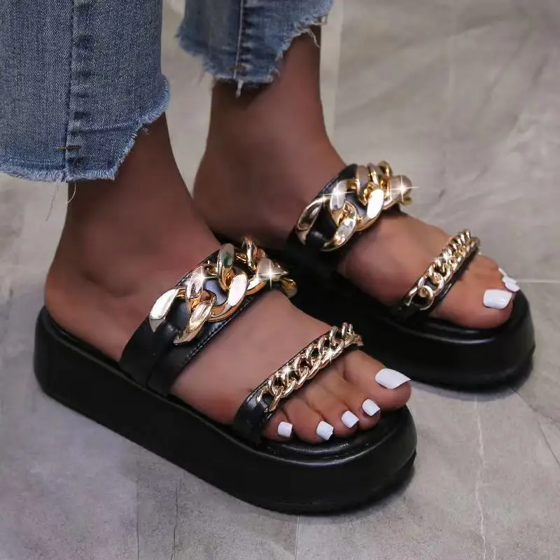 Popular new flat pvc girls lady slipper sandals 2021 chain chunky platform sandals, Black,pink,red
Popular new flat pvc girls lady slipper sandals 2021 chain chunky platform sandals, Black,pink,red