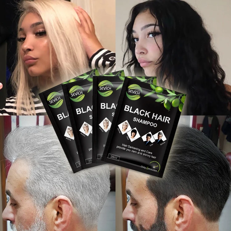 New Arrival Organic Non Allergic Fast Anti Grey Color Dark Brown White Black Hair Dye Shampoo
New Arrival Organic Non Allergic Fast Anti Grey Color Dark Brown White Black Hair Dye Shampoo
