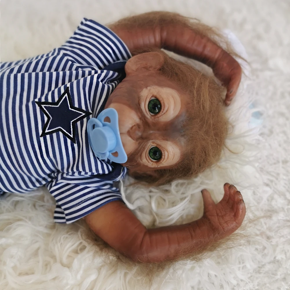 20 Inch Reborn Baby Doll Monkey Lifelike Real Monkey Toys
