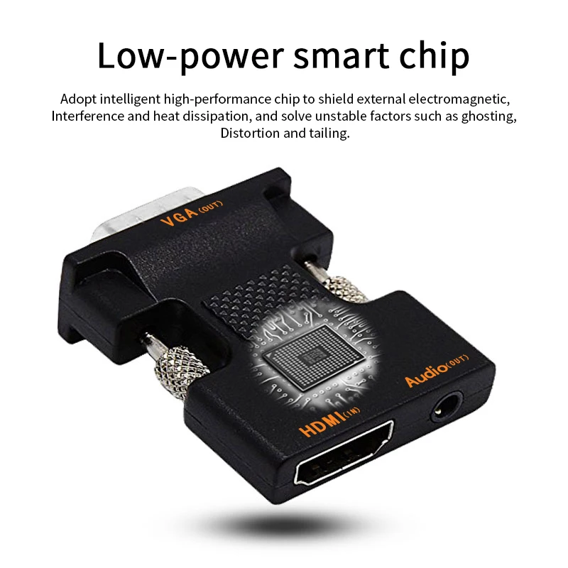 High performance hd-a female to vga male 3.5audio adapter converter - ANKUX.COM