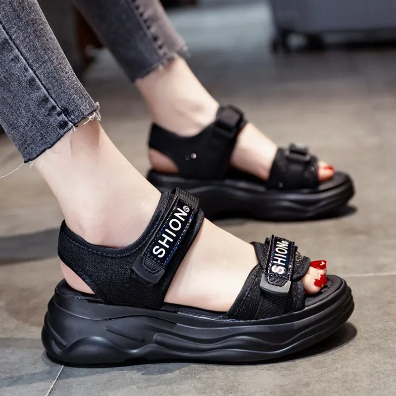 Trendy Elastic Open Toe Sports Sandals With White Chunky Platform Shoes 2021 Summer New Women'S Shoes, As show in picture
Trendy Elastic Open Toe Sports Sandals With White Chunky Platform Shoes 2021 Summer New Women'S Shoes, As show in picture