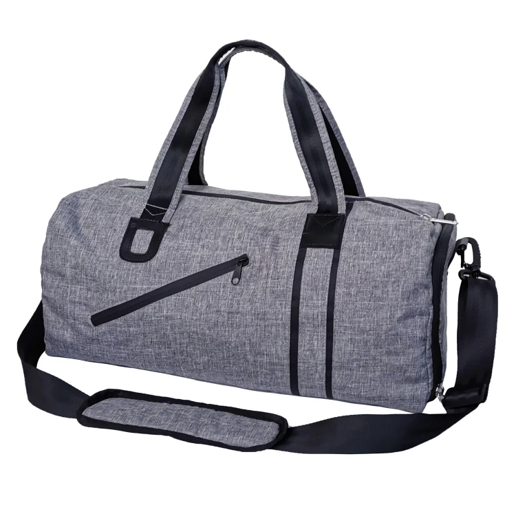 Unisex Large Capacity Gym Travel Weekender Duffel Bag with Shoe Compartment, Grey 
Unisex Large Capacity Gym Travel Weekender Duffel Bag with Shoe Compartment, Grey