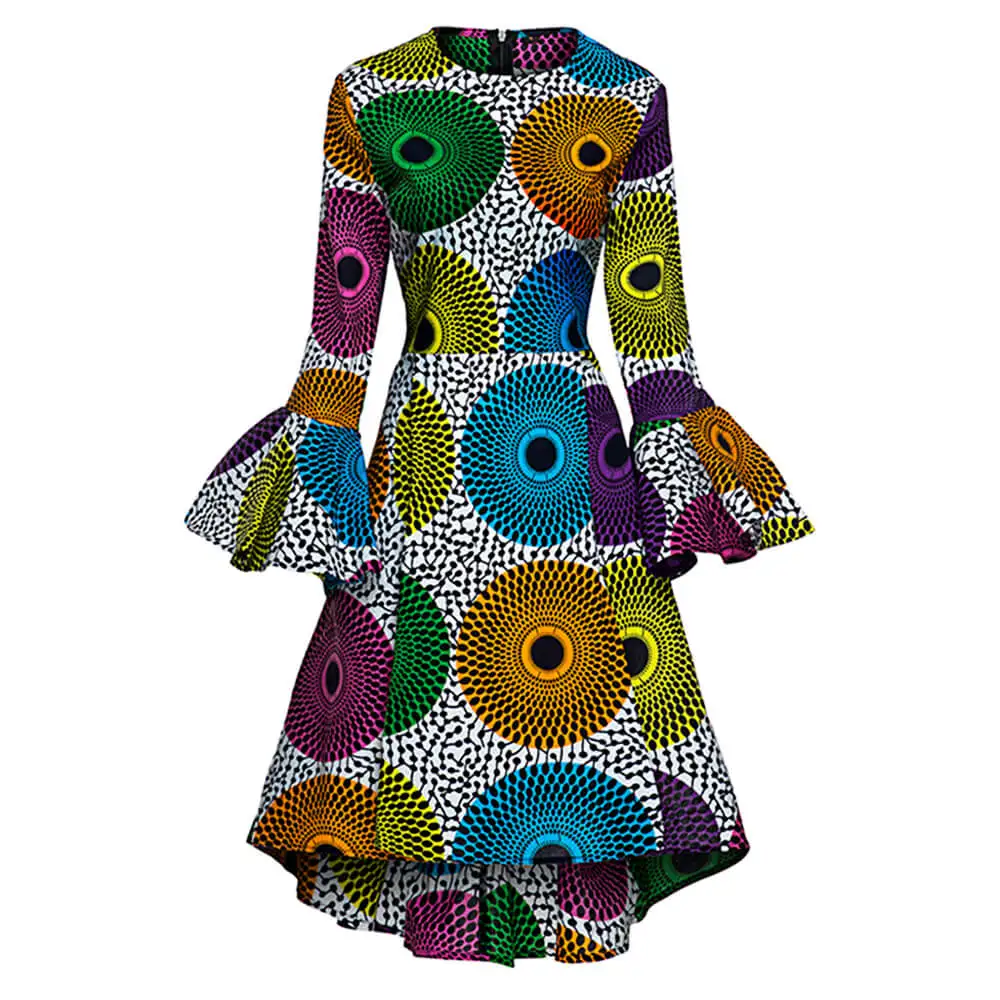 Shenbolen's unique design of African waxcloth printed clothing long sleeve positioning flowers women dress
Shenbolen's unique design of African waxcloth printed clothing long sleeve positioning flowers women dress