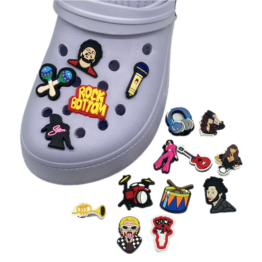 hot selling popular star selina Designer Shoe Decoration For Clog rock Bulk Croc Charms
hot selling popular star selina Designer Shoe Decoration For Clog rock Bulk Croc Charms