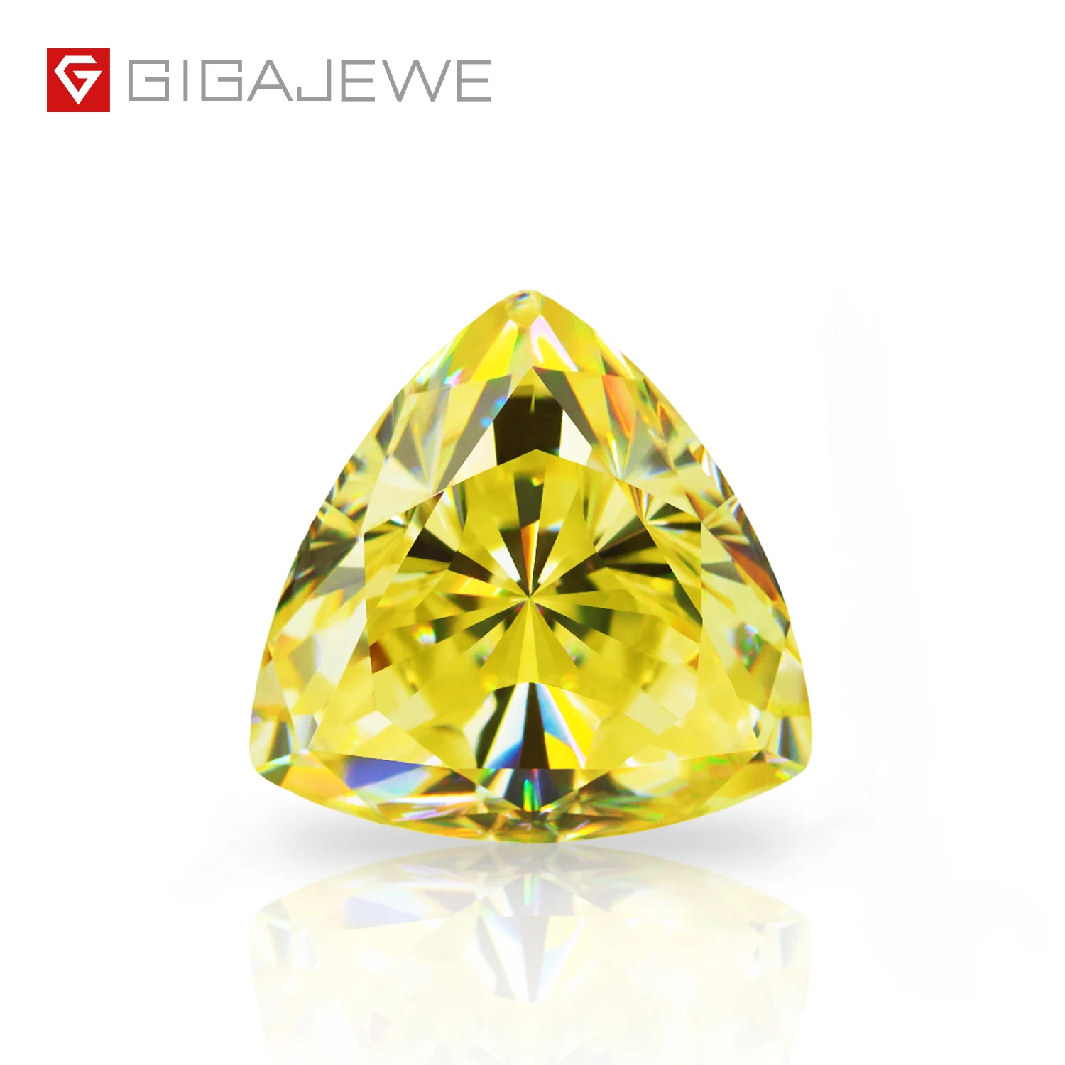 GIGAJEWE wholesale Fancy Color Excellent Trillion Cut loose diamond vivid yellow moissanite, Def
GIGAJEWE wholesale Fancy Color Excellent Trillion Cut loose diamond vivid yellow moissanite, Def