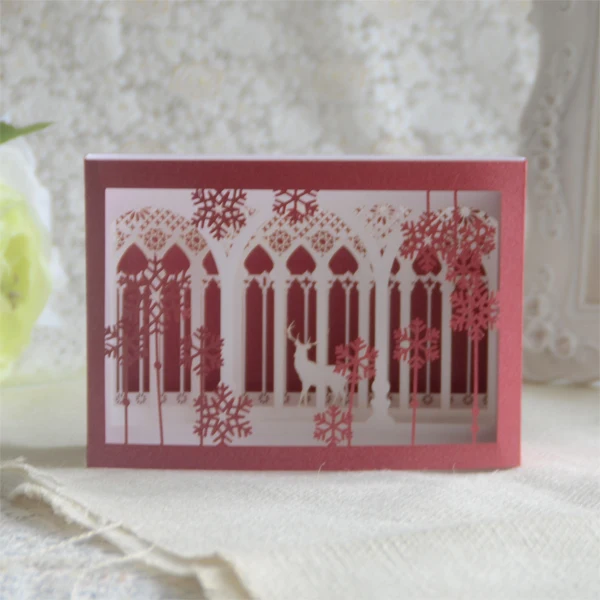 custom handmade 3d christmas pop up greeting cards