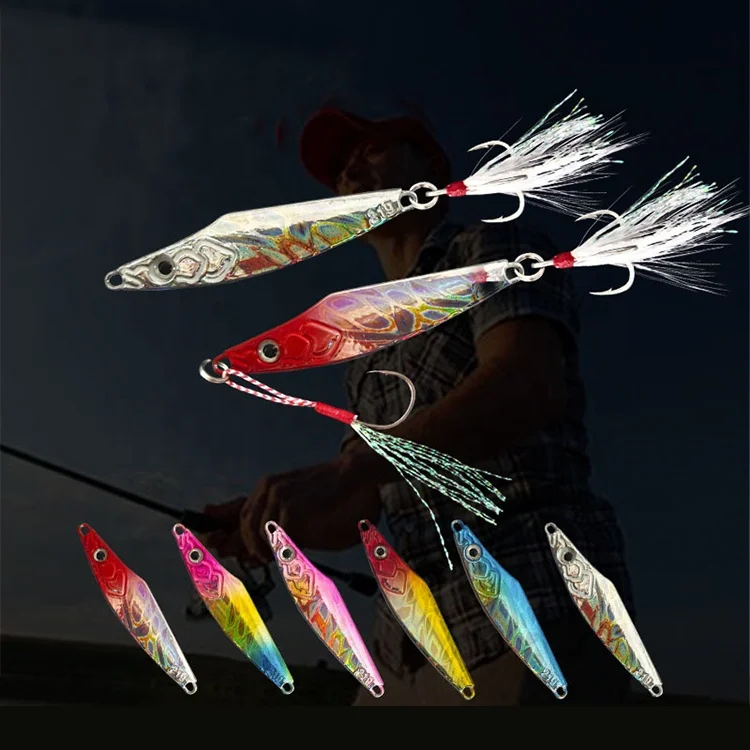 7/10/14/21/30/40g Shore Casting Lead Jigging Lures Metal Hard Fishing Swim Bait Artificial Saltwater, 6 colors on stock or customized
7/10/14/21/30/40g Shore Casting Lead Jigging Lures Metal Hard Fishing Swim Bait Artificial Saltwater, 6 colors on stock or customized