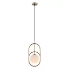Nordic Modern Bronze Color Glass Ball Bedroom Hotel Kitchen Small Hanging Pendant Lamp