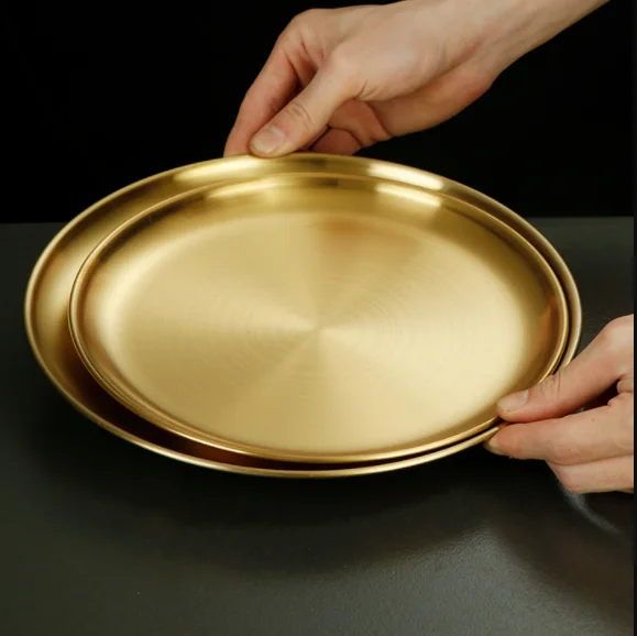 Wedding Dinner Plate Gold / Silver Stainless Steel 201 / 304 Metal Mirror Plate Set Round Charger Plate
Wedding Dinner Plate Gold / Silver Stainless Steel 201 / 304 Metal Mirror Plate Set Round Charger Plate