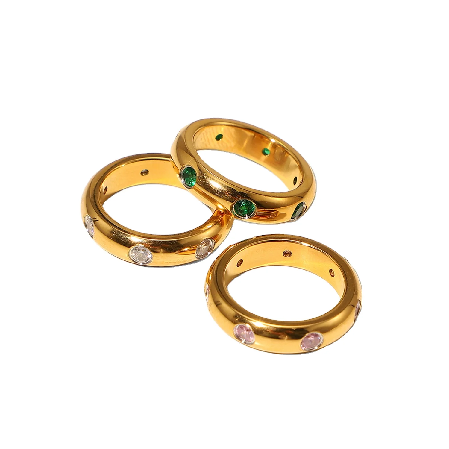 Summer Net Red 18K Gold Plated Stainless Steel Vintage Micro Set Zircon Ring For Women
Summer Net Red 18K Gold Plated Stainless Steel Vintage Micro Set Zircon Ring For Women