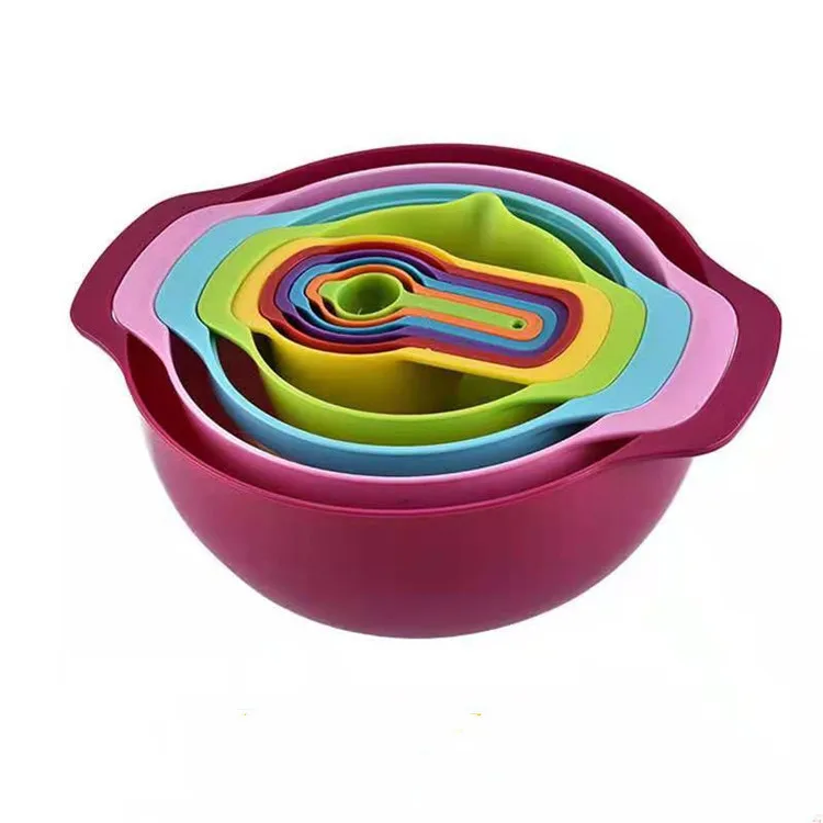 10pcs colourful measuring cup measuring spoon set powder sieve drain basket salad plate set
10pcs colourful measuring cup measuring spoon set powder sieve drain basket salad plate set