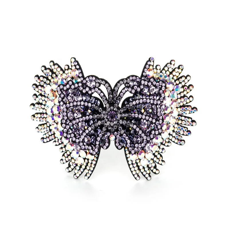 Vintage Women Crystal Bow Hair Clips Big Bowknot Barrettes For Girls Korean Rhinestone Hairpins, Colorful,rose red,purple,ink blue
Vintage Women Crystal Bow Hair Clips Big Bowknot Barrettes For Girls Korean Rhinestone Hairpins, Colorful,rose red,purple,ink blue