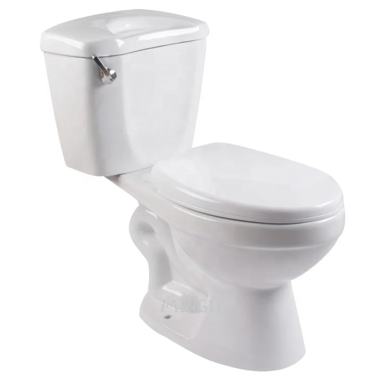 Public project cheap price two piece toilet wc for export