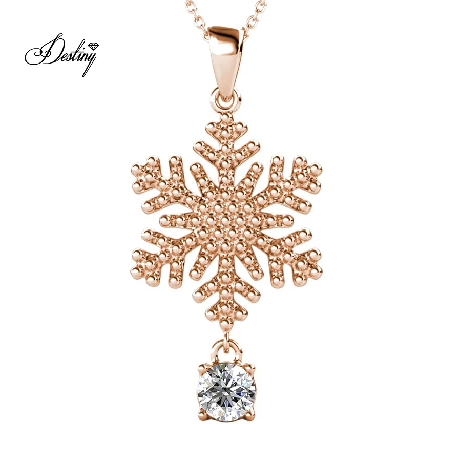 Destiny Jewellery 2020 Crystal Christmas Jewelry Gold Plated Snowflake Pendant Necklace
Destiny Jewellery 2020 Crystal Christmas Jewelry Gold Plated Snowflake Pendant Necklace
