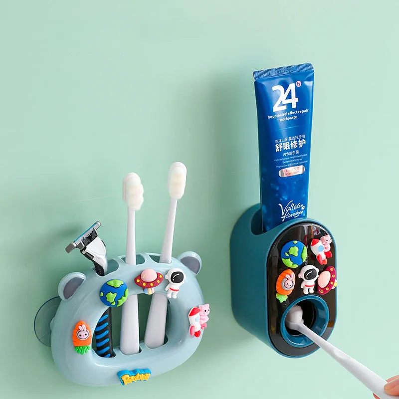 High Quality Factory Directly Toothbrush Holder Automatic Toothpaste Dispenser Toothbrush Holder Bathroom Accessories, Blue/pink
High Quality Factory Directly Toothbrush Holder Automatic Toothpaste Dispenser Toothbrush Holder Bathroom Accessories, Blue/pink