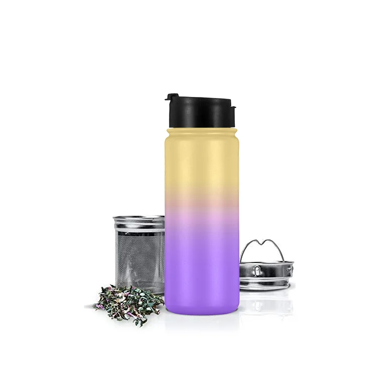 Multi-Use Travel Mug 18oz 32oz Stainless Steel Insulated Tea Infuser Bottle for Loose Tea Thermos Travel Mug, Customized color acceptable
Multi-Use Travel Mug 18oz 32oz Stainless Steel Insulated Tea Infuser Bottle for Loose Tea Thermos Travel Mug, Customized color acceptable