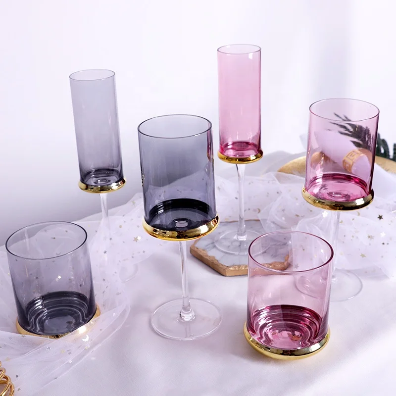 New arrivals cheap price in stock luster painted decorative custom spray colors design long stem wine and champagne glasssware, Customized color
New arrivals cheap price in stock luster painted decorative custom spray colors design long stem wine and champagne glasssware, Customized color