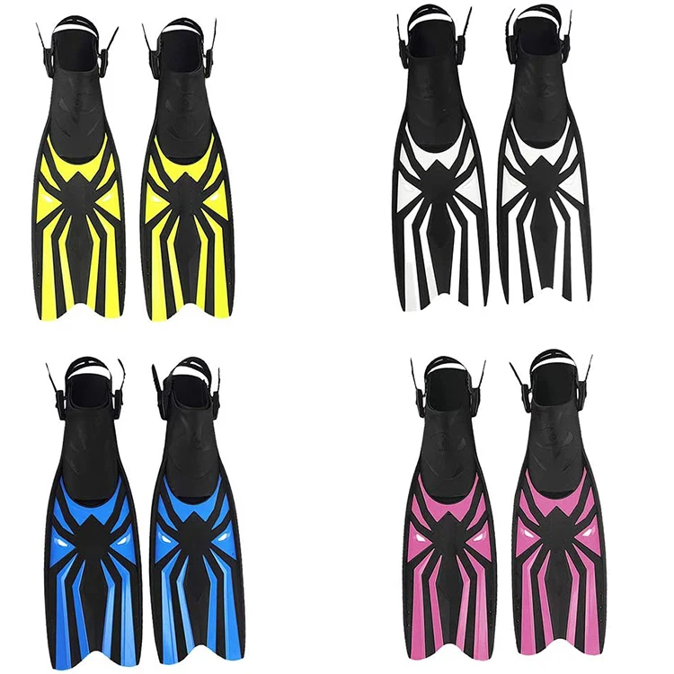 spider print adjustable open heel swimming scuba diving fins, Multicolors 
spider print adjustable open heel swimming scuba diving fins, Multicolors