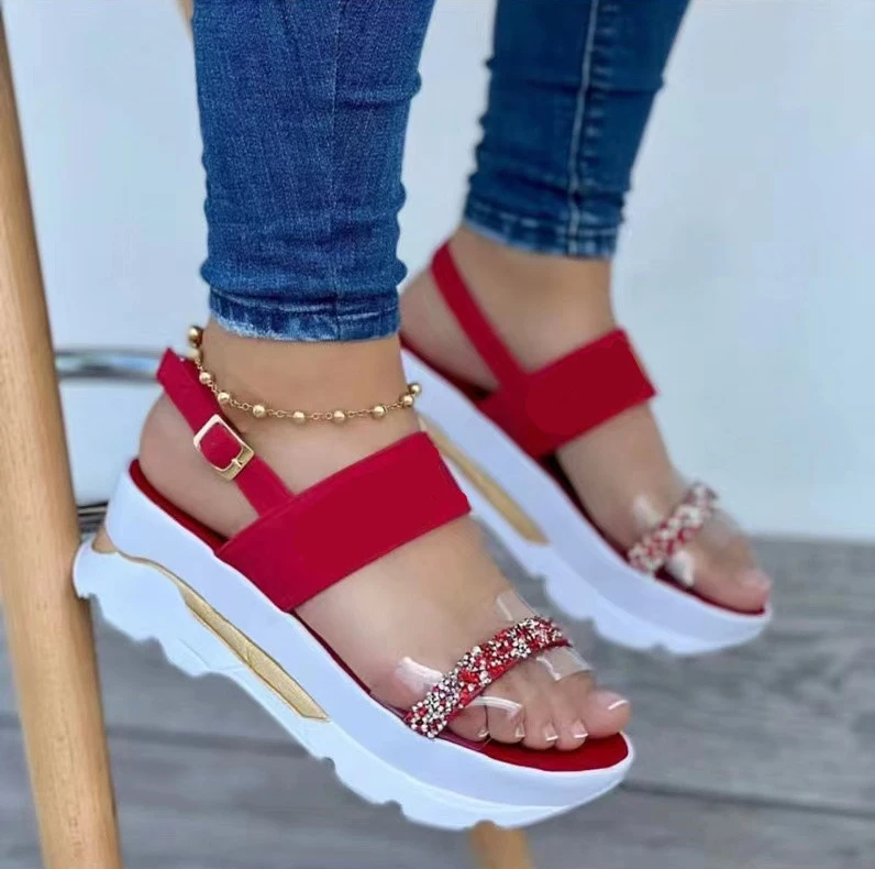 Women Sandals 2022 New Women Platform Wedges Shoes Ladies Summer Sandals Buckle Non-slip Beach Sandals Plus Size 36-43
Women Sandals 2022 New Women Platform Wedges Shoes Ladies Summer Sandals Buckle Non-slip Beach Sandals Plus Size 36-43