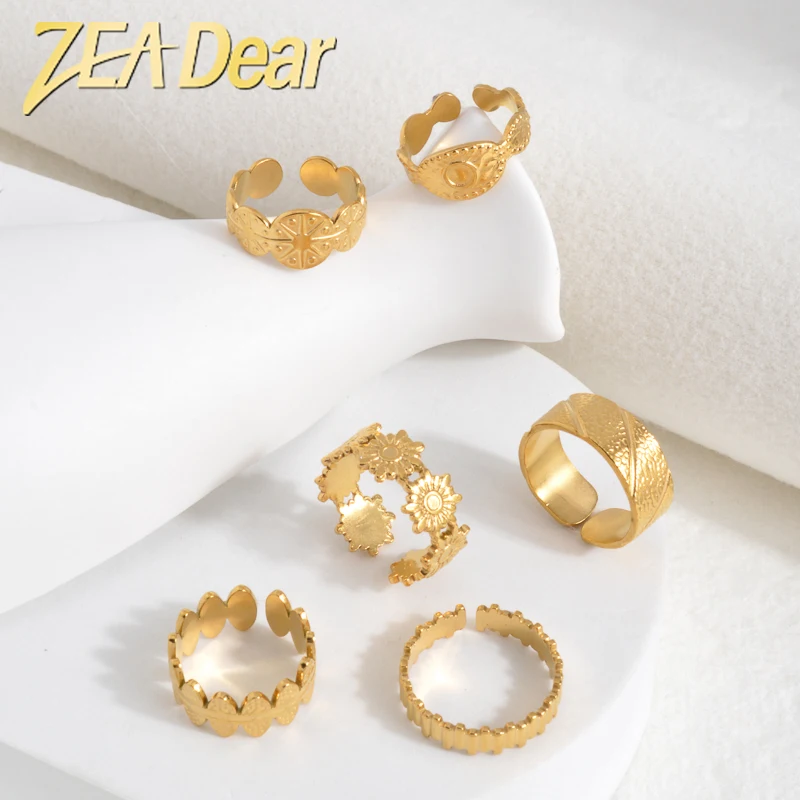 Fashion Simple Jewelry Rings Design Open Adjustable Size 18K Gold Plated Rings for Men or Women
Fashion Simple Jewelry Rings Design Open Adjustable Size 18K Gold Plated Rings for Men or Women