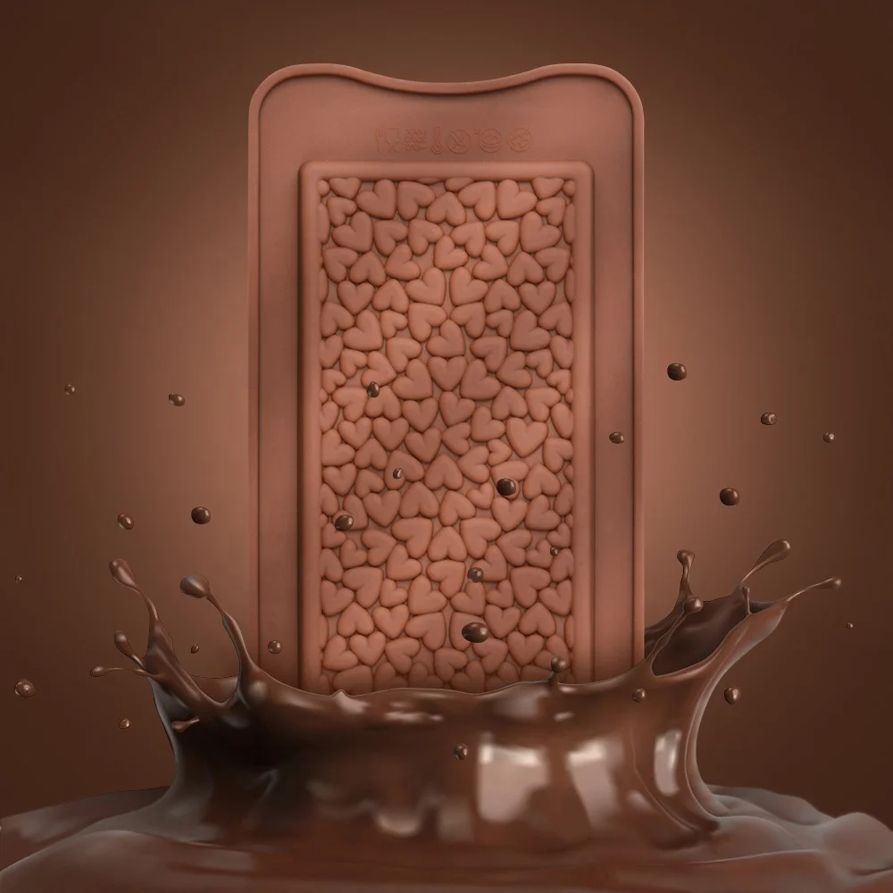 New design rectangle chocolate mold covered heart bean kitchen easy DIY candy baking accessories
New design rectangle chocolate mold covered heart bean kitchen easy DIY candy baking accessories