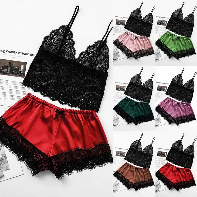 New Fashion Women Sexy Velvet Pajama Sets Ladies Lace V-Neck Crop Tops Shorts 2Pcs Sleepwear Lingerie Pajamas Sets, Customized color
New Fashion Women Sexy Velvet Pajama Sets Ladies Lace V-Neck Crop Tops Shorts 2Pcs Sleepwear Lingerie Pajamas Sets, Customized color