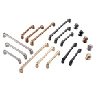 Popular modern zinc alloy furniture pull kitchen cabinet wardrobe drawer handles and knobs