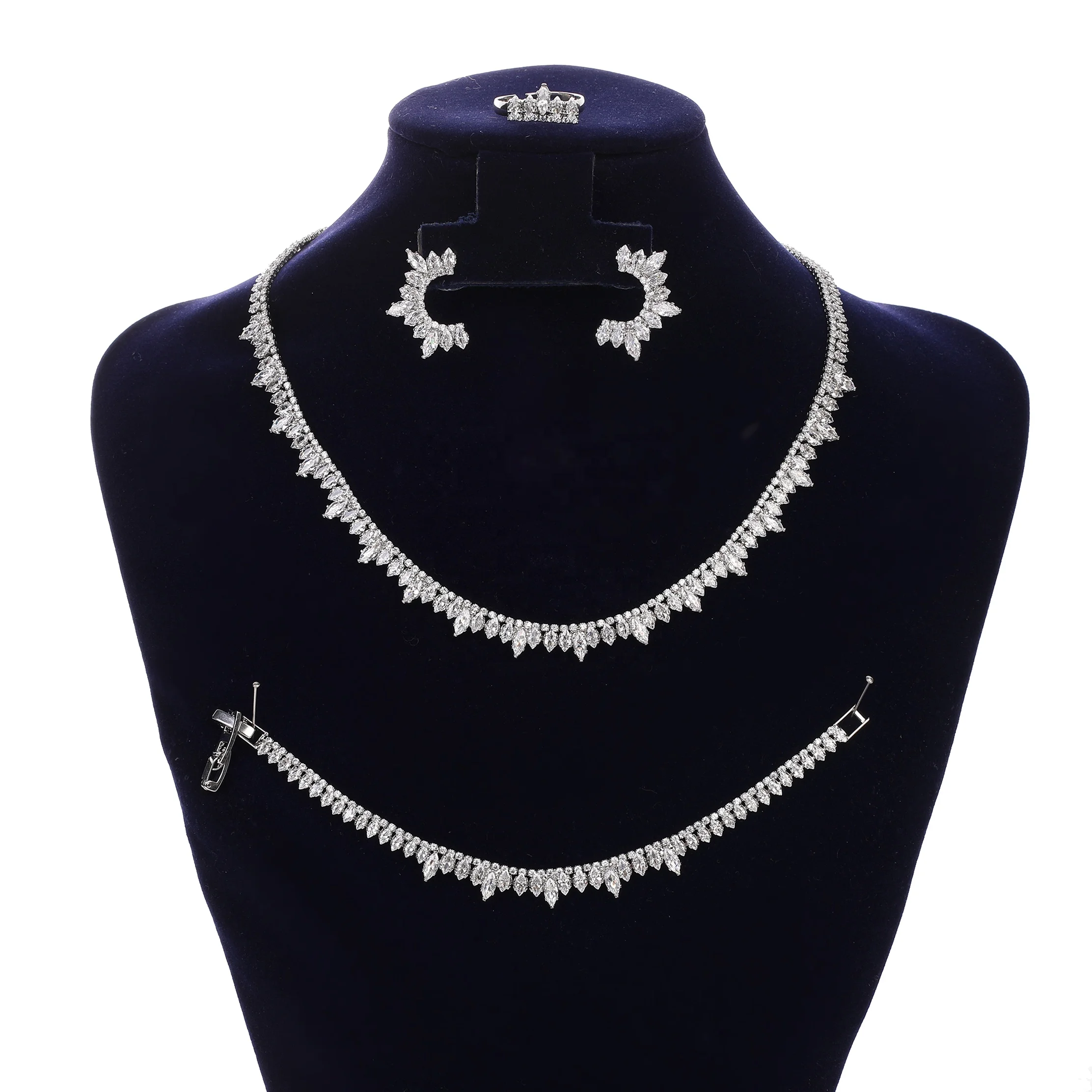 Wholesale Drop Shipping Ready Stock Classic Wedding accessories Copper Alloy Cubic Zirconia Fashion Jewelry Set For Women BN8083
Wholesale Drop Shipping Ready Stock Classic Wedding accessories Copper Alloy Cubic Zirconia Fashion Jewelry Set For Women BN8083