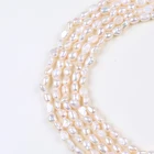 5-6mm natural baroque shape freshwater pearl strands necklace