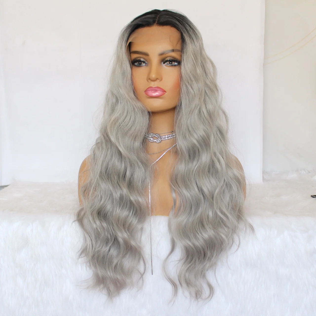Highknight Hot Selling Wholesale Wig 100% Virgin Human Hair Wigs Body Wave 150% 1bT Gray Highlight Lace Front Wig
Highknight Hot Selling Wholesale Wig 100% Virgin Human Hair Wigs Body Wave 150% 1bT Gray Highlight Lace Front Wig