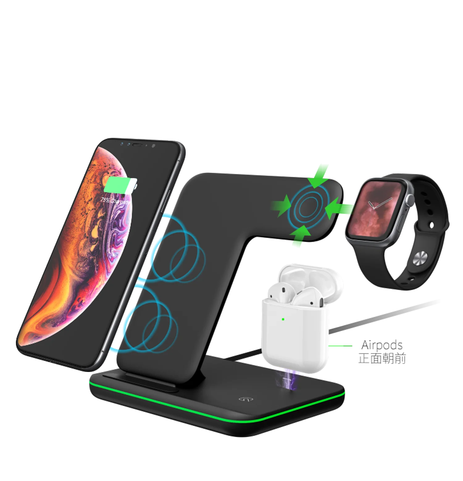 Wireless Charging New Arrivals 2020 For Apple Watch Charger Earphones Mobile Phone Holder Charger 3 In 1
Wireless Charging New Arrivals 2020 For Apple Watch Charger Earphones Mobile Phone Holder Charger 3 In 1
