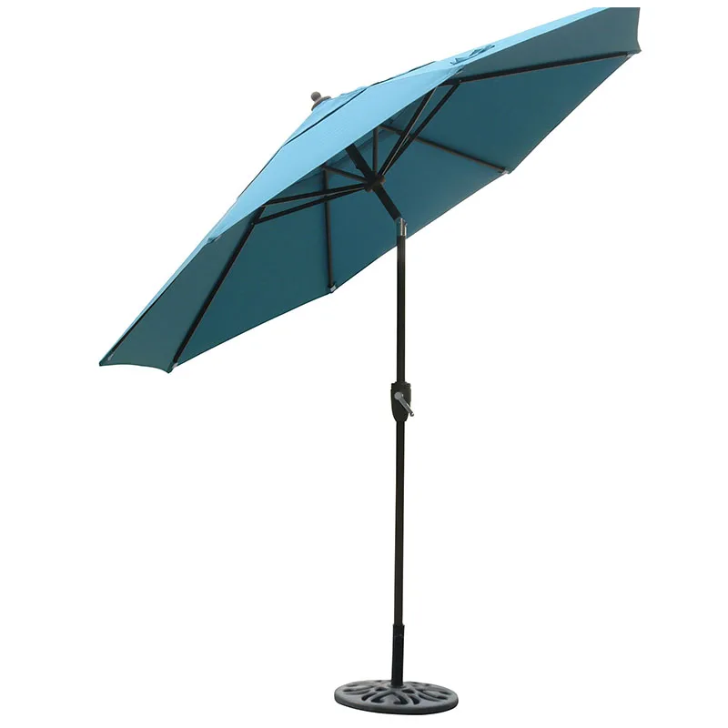 9 Ft Blue Outdoor Patio Market Umbrella Cantilever With Hand Crank Open Buy 9ft Market Umbrella Patio Market Umbrella Cantilever Patio Umbrellas Product On Alibaba Com