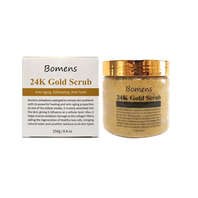 Wholesale Exfoliating 24k Gold Face Scrub Gold Skin Scrub Whitening Body Scrub, Yellow
Wholesale Exfoliating 24k Gold Face Scrub Gold Skin Scrub Whitening Body Scrub, Yellow