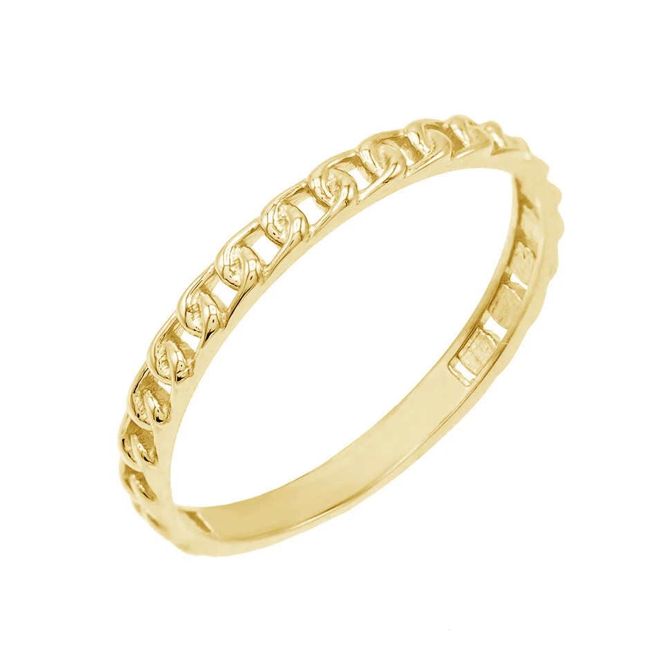 Fashion Jewelry Band Ring 925 Sterling Silver 14k Gold Plated Small Chain Link Ring For Woman
Fashion Jewelry Band Ring 925 Sterling Silver 14k Gold Plated Small Chain Link Ring For Woman