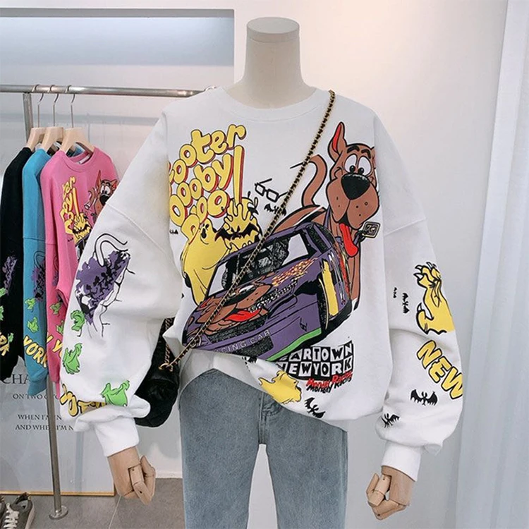 J0367 Fashion Spring Autumn Sweatshirt Women Casual Long Sleeve Graffiti Crewneck Women Hoodies Loose Tops Pullover Coat, White, pink,gray, green
J0367 Fashion Spring Autumn Sweatshirt Women Casual Long Sleeve Graffiti Crewneck Women Hoodies Loose Tops Pullover Coat, White, pink,gray, green