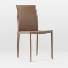 PU leather Seat Wooden Legs Fashionable Designer Reproductive dining restaurant chair