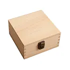 Natural Wood Keepsake Box Wooden Packing Box Wood Storage Case
