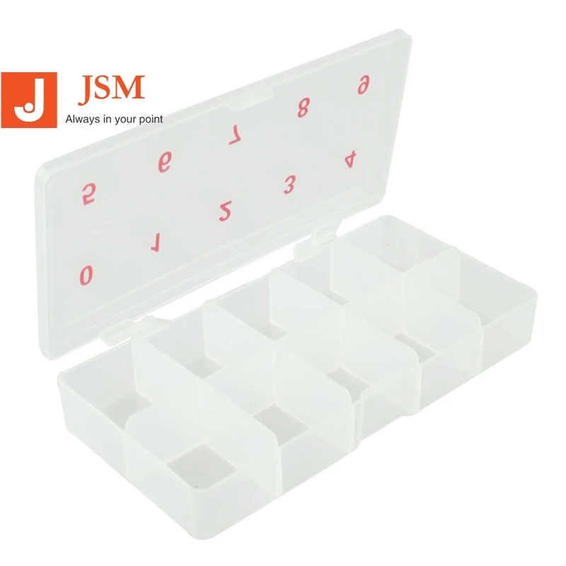 0-9 # 10 Grids Clear Compartments Acrylic Container DIY Nail Tips Storage Box For 500 pcs French False Nail Tips
0-9 # 10 Grids Clear Compartments Acrylic Container DIY Nail Tips Storage Box For 500 pcs French False Nail Tips