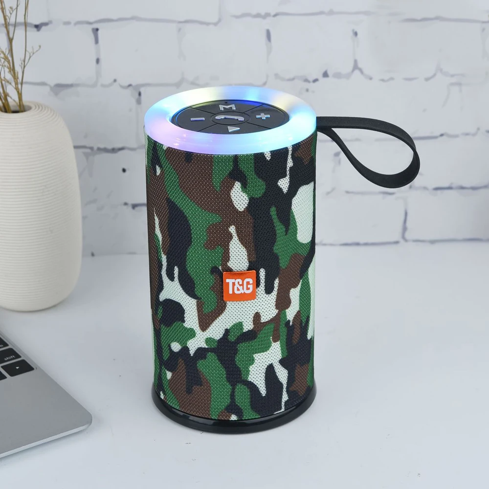 2019 New TG512 Bluetooth Speaker Portable wireless Colorful LED Light stereo subwoofer speaker Wireless Loudspeaker - ANKUX.COM