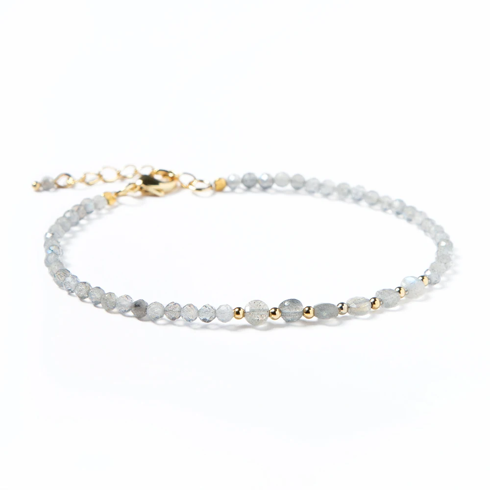 Bestone Hot Sale Fashion 3mm Labradorite Bracelet Natural Stone Beads Bracelet for Women and Girls
Bestone Hot Sale Fashion 3mm Labradorite Bracelet Natural Stone Beads Bracelet for Women and Girls