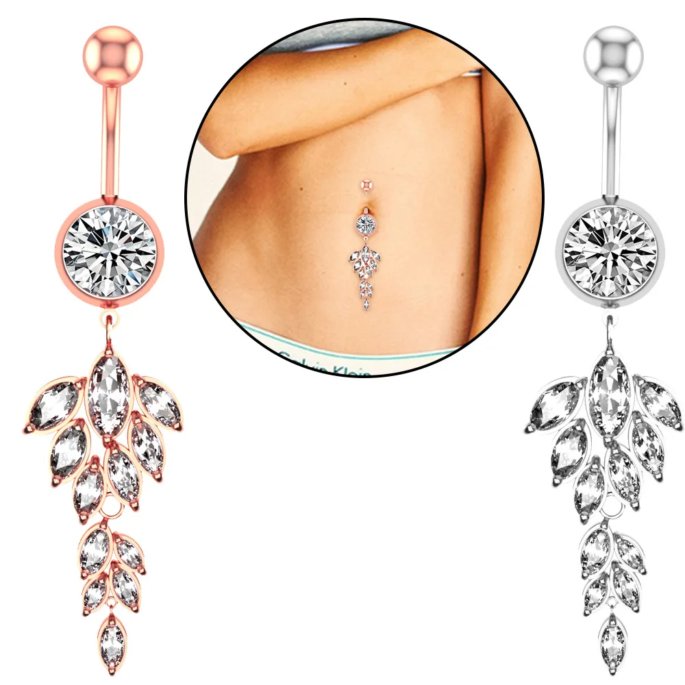 BBR-098 Hot Sale Dangle Belly Button Rings for Women Girls 316L Stainless Steel Navel Ring Sexy Body Jewelry Piercing, As show picture
BBR-098 Hot Sale Dangle Belly Button Rings for Women Girls 316L Stainless Steel Navel Ring Sexy Body Jewelry Piercing, As show picture