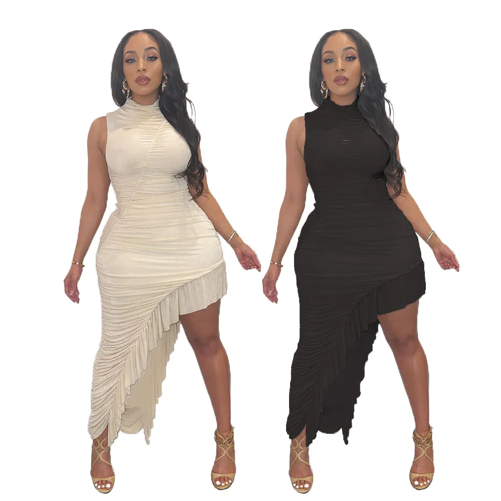 Good Quality Ladies Dresses Fashion High Collar Ruffles Casual Sexy Bodycon Dress Womens Hip Wrap Elegant Prom Evening Dresses, Black
Good Quality Ladies Dresses Fashion High Collar Ruffles Casual Sexy Bodycon Dress Womens Hip Wrap Elegant Prom Evening Dresses, Black