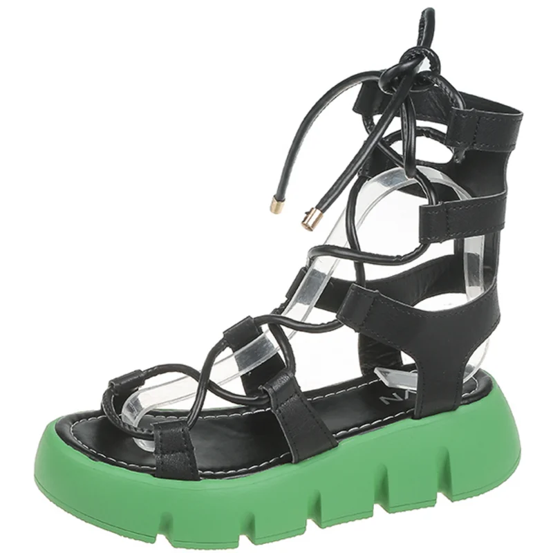 Dropshipping Custom Logo 2022 Luxury Designer Ladies Platform Sandals Lace Up High Top Flat Sandals for Women
Dropshipping Custom Logo 2022 Luxury Designer Ladies Platform Sandals Lace Up High Top Flat Sandals for Women