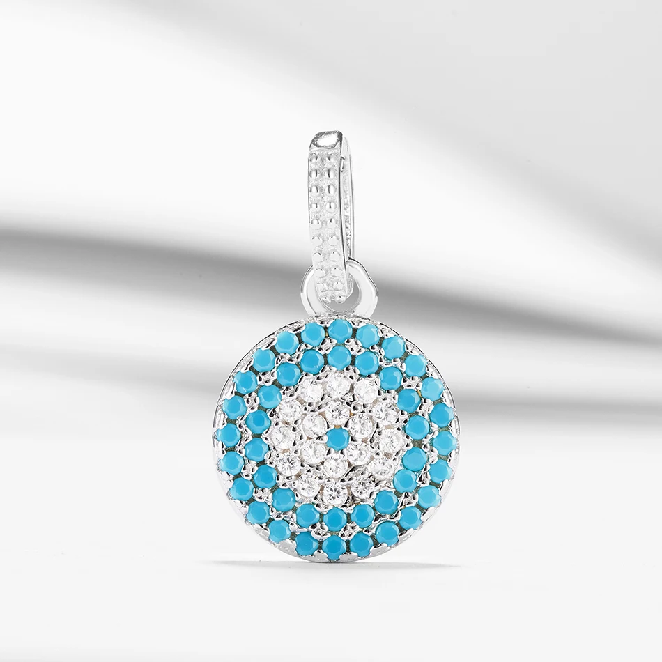 High Quality 925 Sterling Silver Pendant Blue Lucky Eye Cubic Zirconia Pendant Fit Original Necklace for Women Jewelry Making
High Quality 925 Sterling Silver Pendant Blue Lucky Eye Cubic Zirconia Pendant Fit Original Necklace for Women Jewelry Making