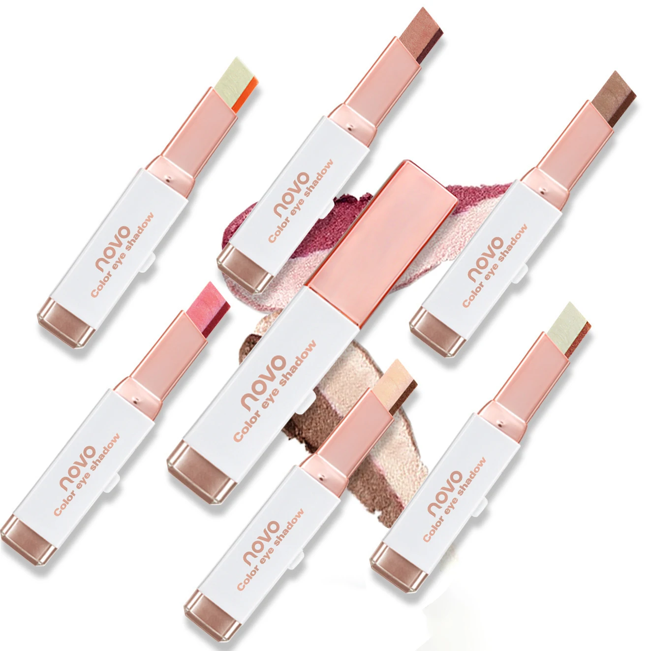 Velvet Gradient Two-tone Eye Shadow Stick Set Glitter Matter Wet Eyeshadow Stick Private Label Pen
Velvet Gradient Two-tone Eye Shadow Stick Set Glitter Matter Wet Eyeshadow Stick Private Label Pen