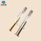Medical borosilicate glass metal plunger 1ml syringe for cbd oil