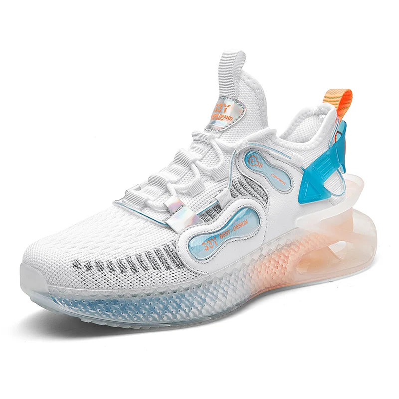 Fashion Male Breathable Flying Mesh Heren Schoenen Comfort Shark Blade Shoes Anti Slippery Outdoor Running Sneakers, Optional
Fashion Male Breathable Flying Mesh Heren Schoenen Comfort Shark Blade Shoes Anti Slippery Outdoor Running Sneakers, Optional