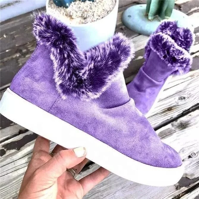 Autumn And Winter New Faux Suede Boots Fur Winter Boots Women Outdoor Warm Snow Boots Fashion Casual Heart-shaped High-top, Green/purple/blue/gray/leopard
Autumn And Winter New Faux Suede Boots Fur Winter Boots Women Outdoor Warm Snow Boots Fashion Casual Heart-shaped High-top, Green/purple/blue/gray/leopard