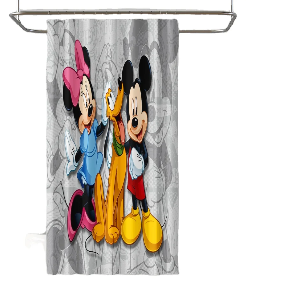 Color Printed Polyester Waterproof Shower Curtain,cartoon Mickey Mouse Color Shower Bathroom Curtain
Color Printed Polyester Waterproof Shower Curtain,cartoon Mickey Mouse Color Shower Bathroom Curtain
